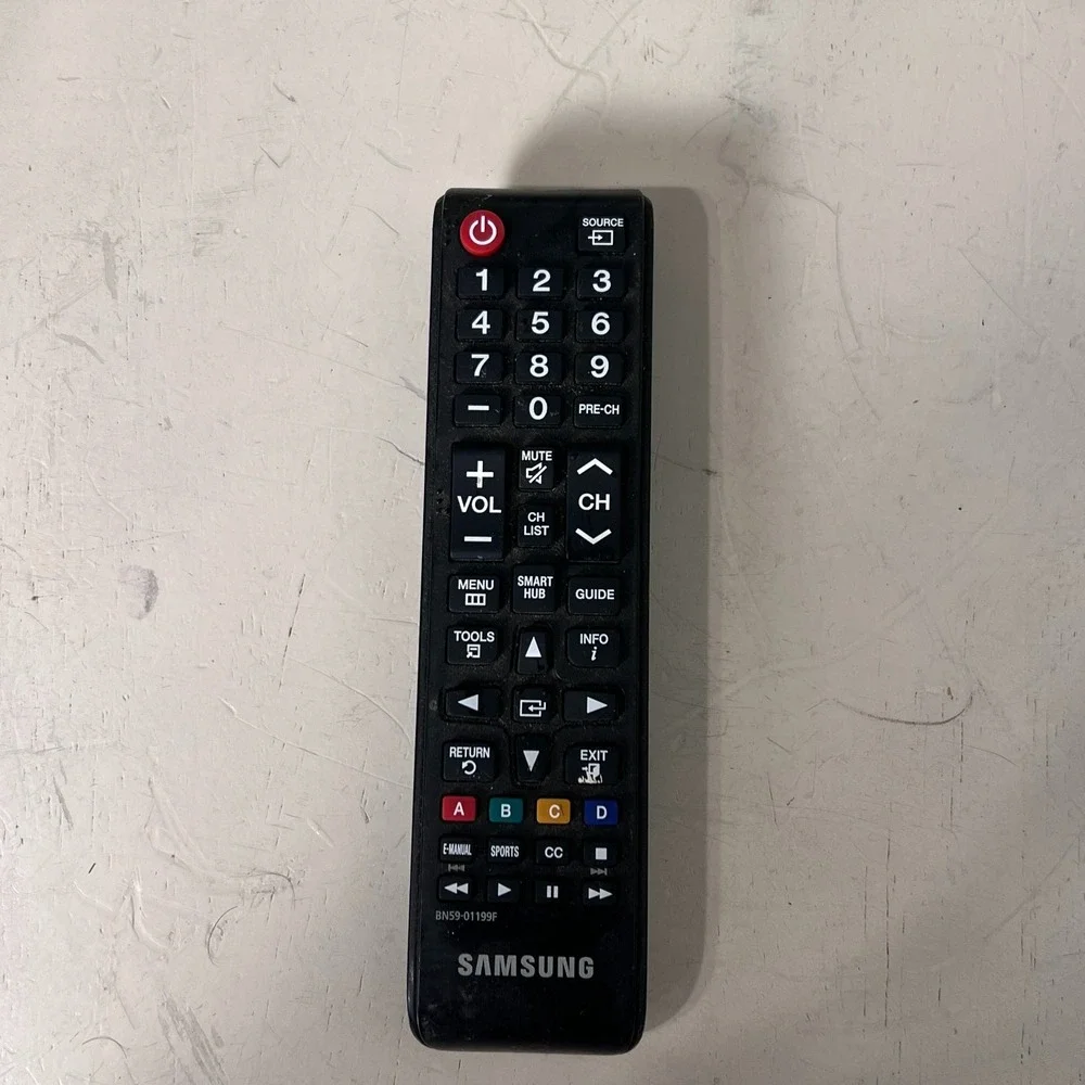 Samsung BN59-01199F TV Remote Control Black - FOR PARTS / NOT WORKING